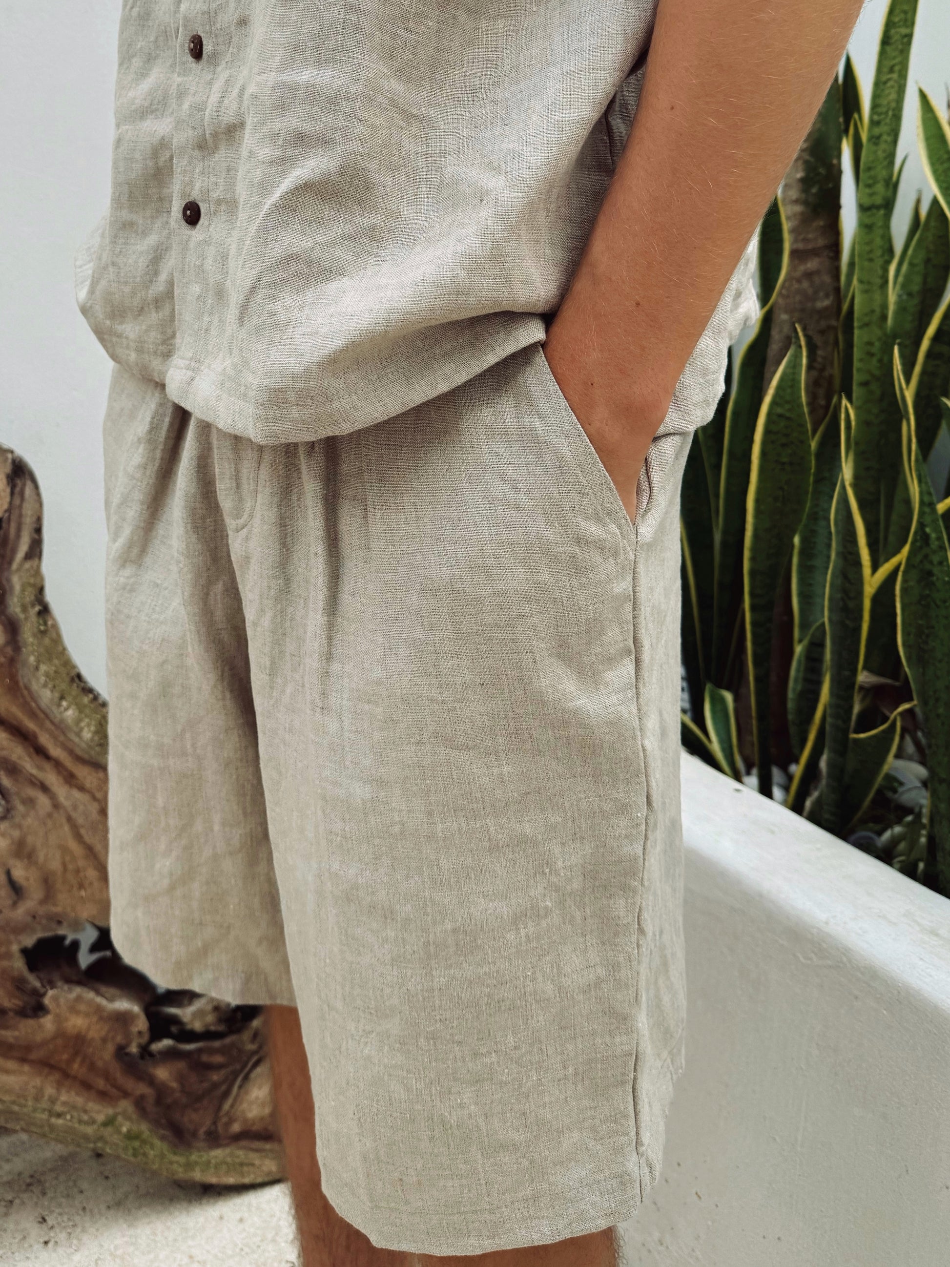 Sand Linen Shorts