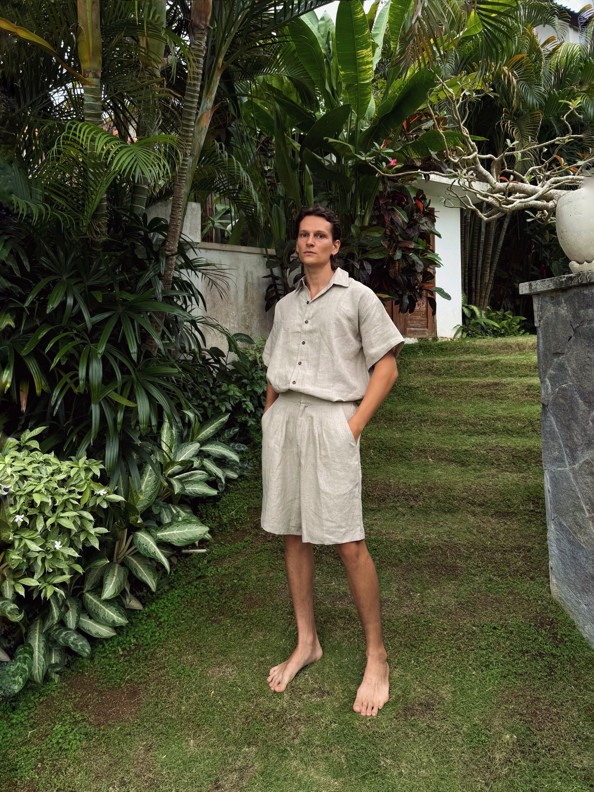 Sand Linen Shorts