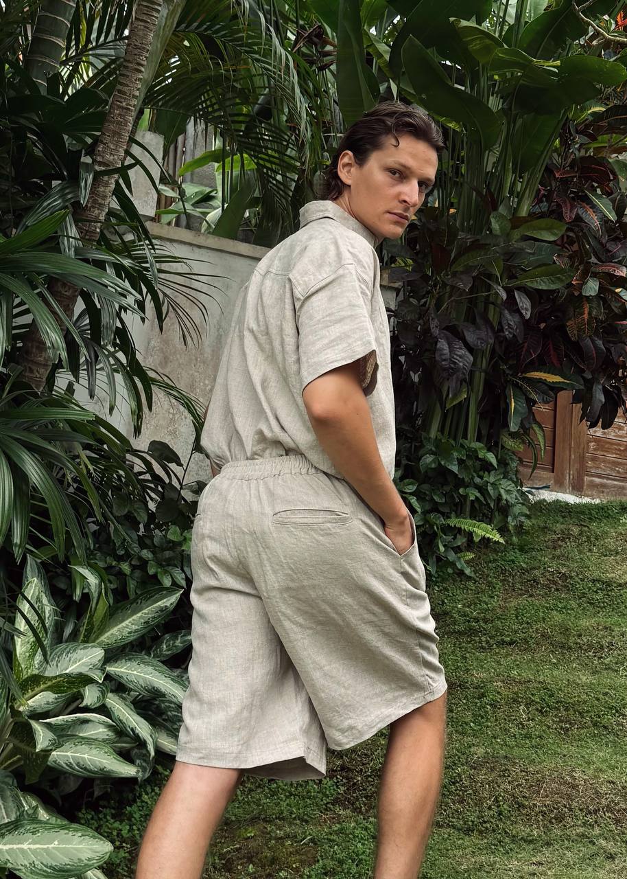 Sand Linen Shorts